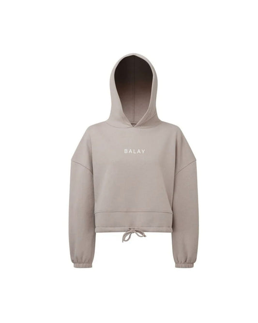 Balay Oversized Crop Hoodie - Stone