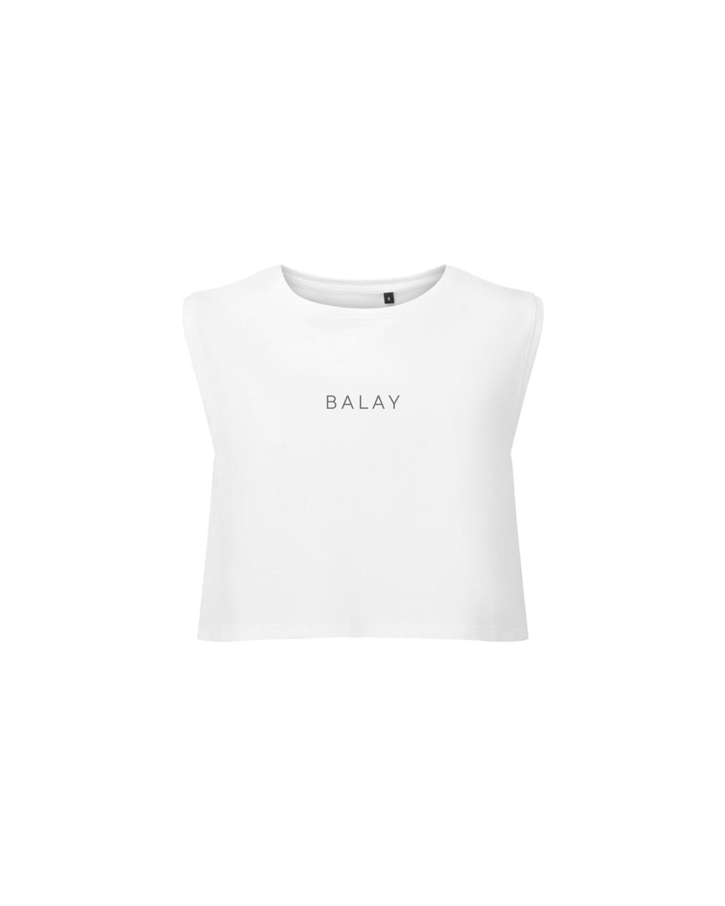 Balay Crop Tank - White