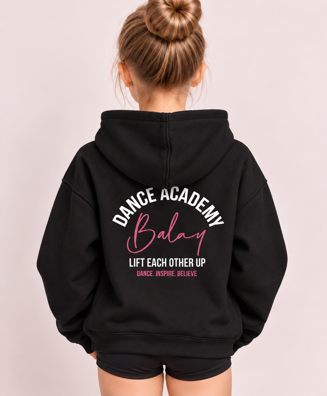 Balay Academy Kids Cropped Tracksuit Hoodie - Black