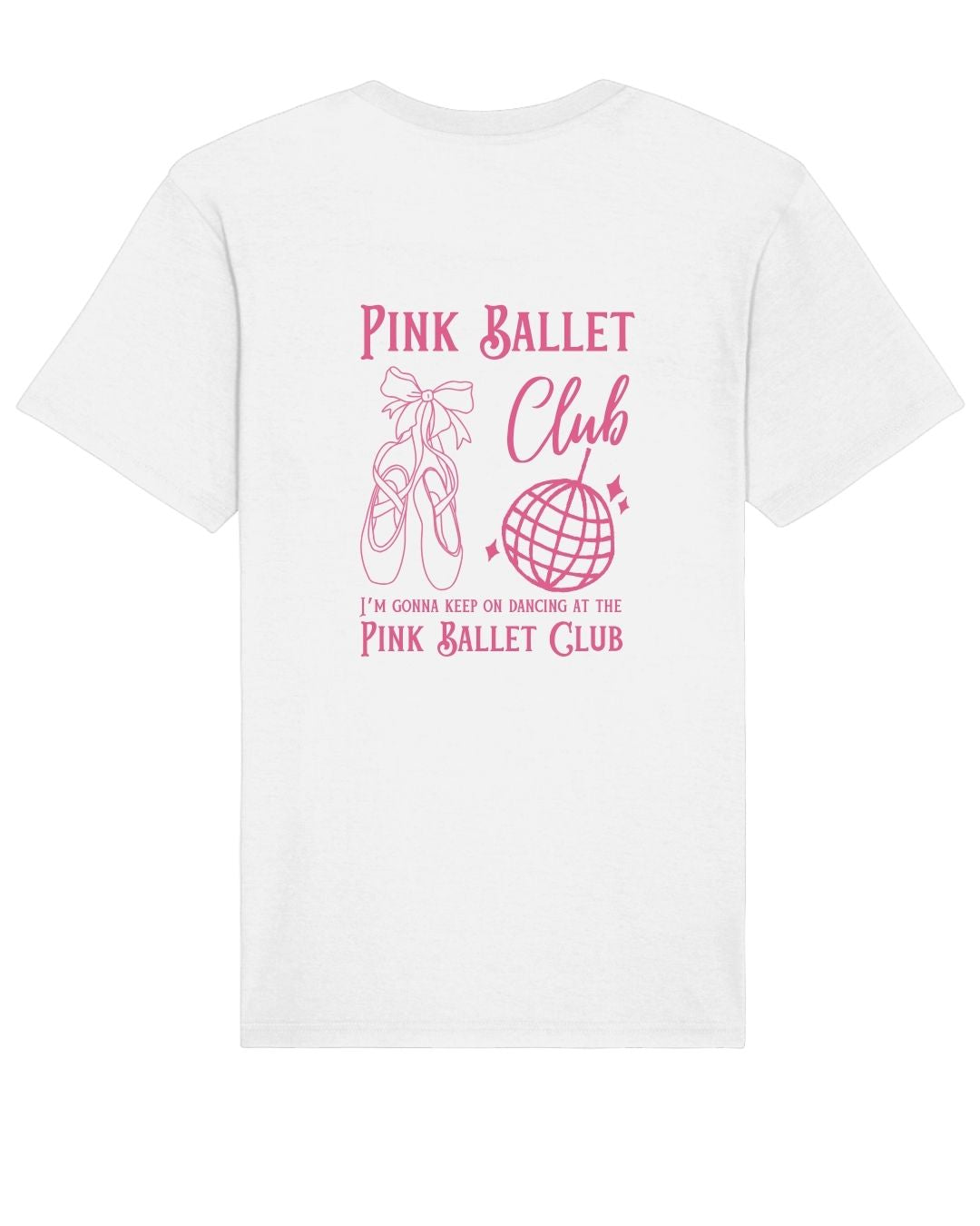 Pink Ballet Club T-Shirt - White