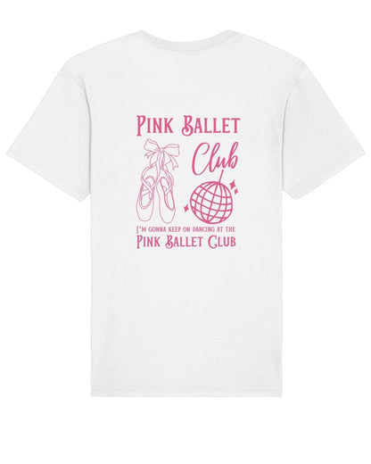 Pink Ballet Club T-Shirt - White