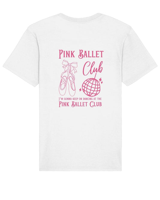 Pink Ballet Club T-Shirt - White