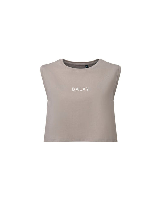 Balay Crop Tank - Stone