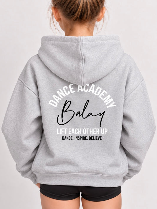 Balay Academy Kids Cropped Tracksuit Hoodie - Grey