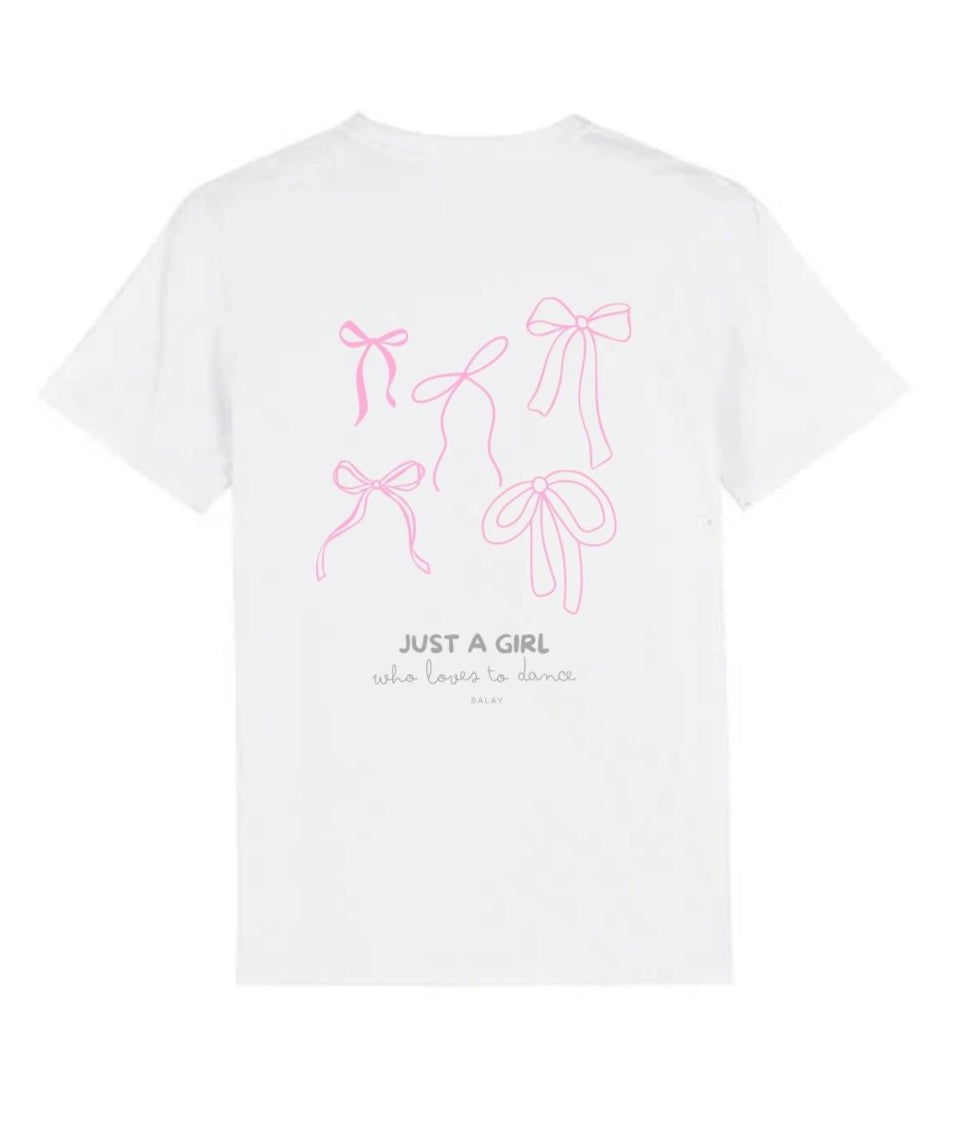 Just a girl T-Shirt - White