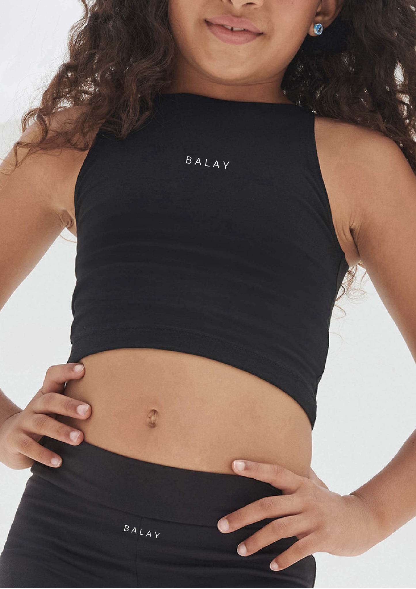 BALAY HIGH NECK CROP TOP - KIDS