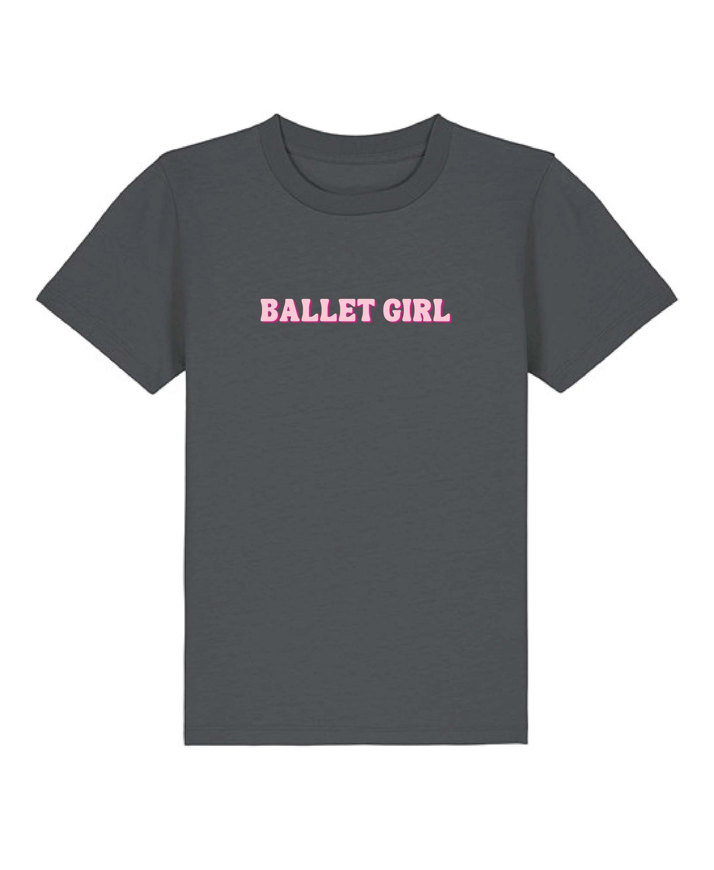 Ballet Girl T-Shirt - Charcoal