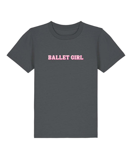 Ballet Girl T-Shirt - Charcoal