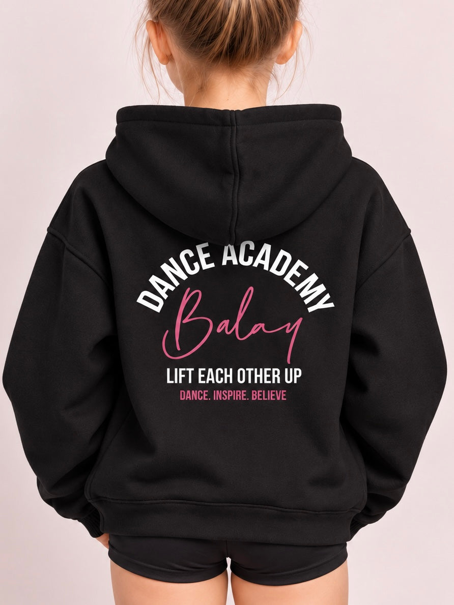 Balay Academy Kids Cropped Tracksuit Hoodie - Black