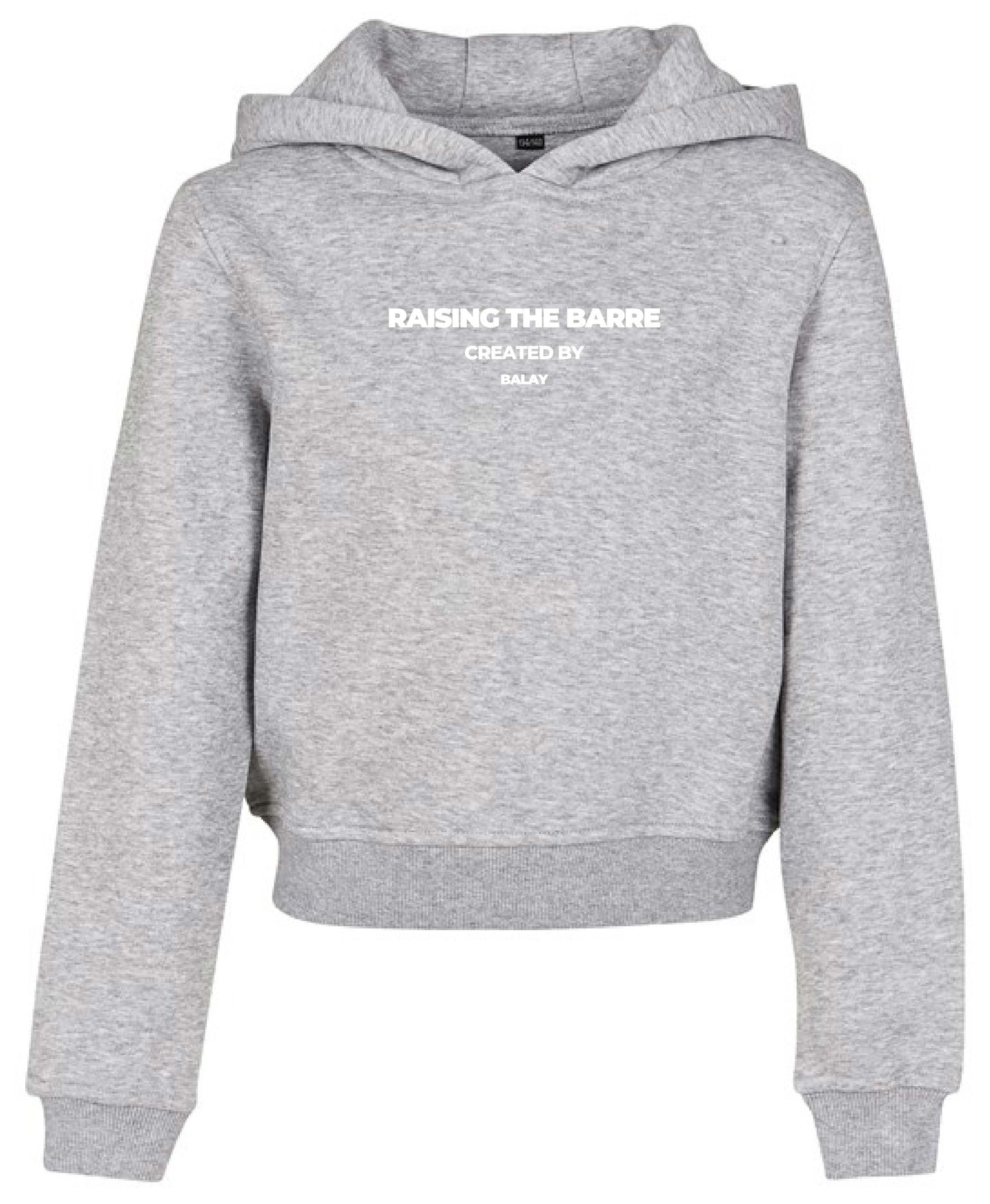 Raising the Barre Cropped Hoodie - Grey