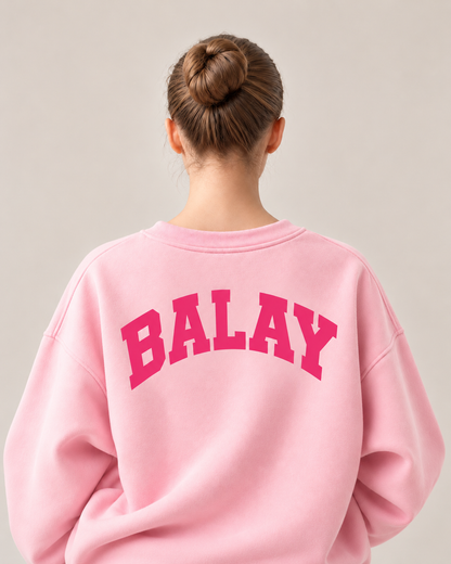 BALAY VARSITY BACK PRINT SWEATSHIRT