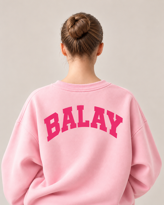 BALAY VARSITY BACK PRINT SWEATSHIRT