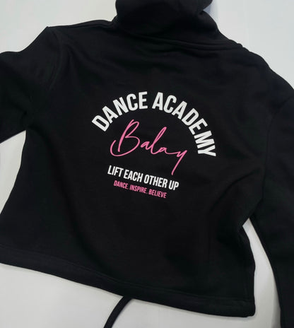 Balay Academy Kids Cropped Tracksuit Hoodie - Black