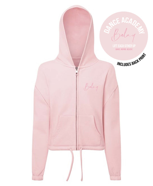 Balay Academy Cropped Hoodie - Pink
