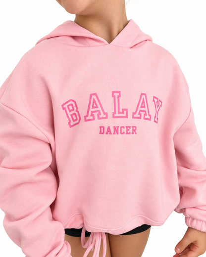 BALAY DANCER CROPPED HOODIE - PINK