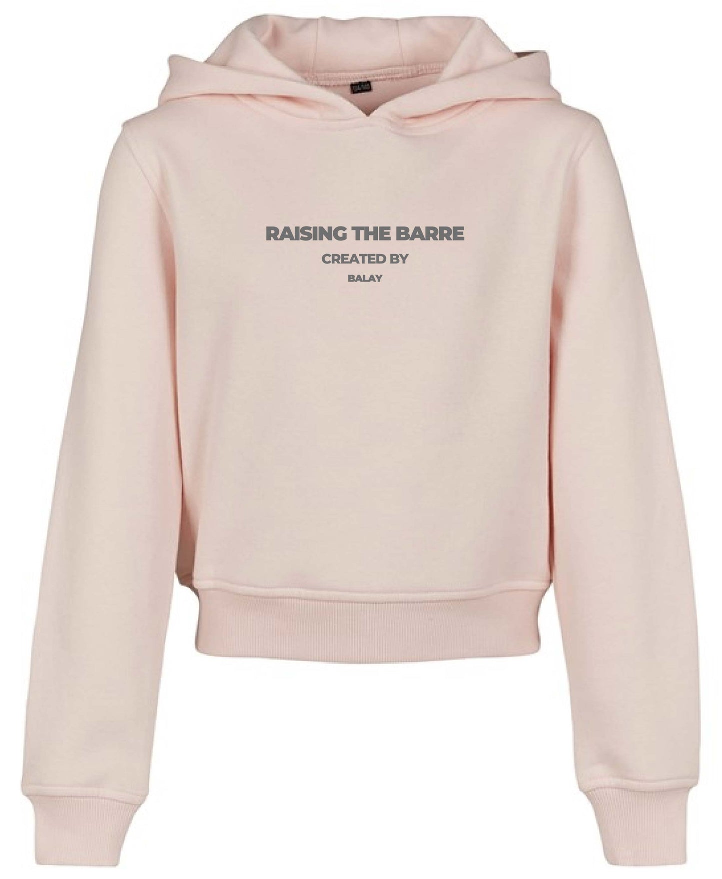 Raising the Barre Cropped Hoodie - Pink