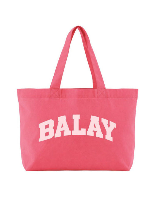 BALAY VARSITY TOTE BAG - PINK