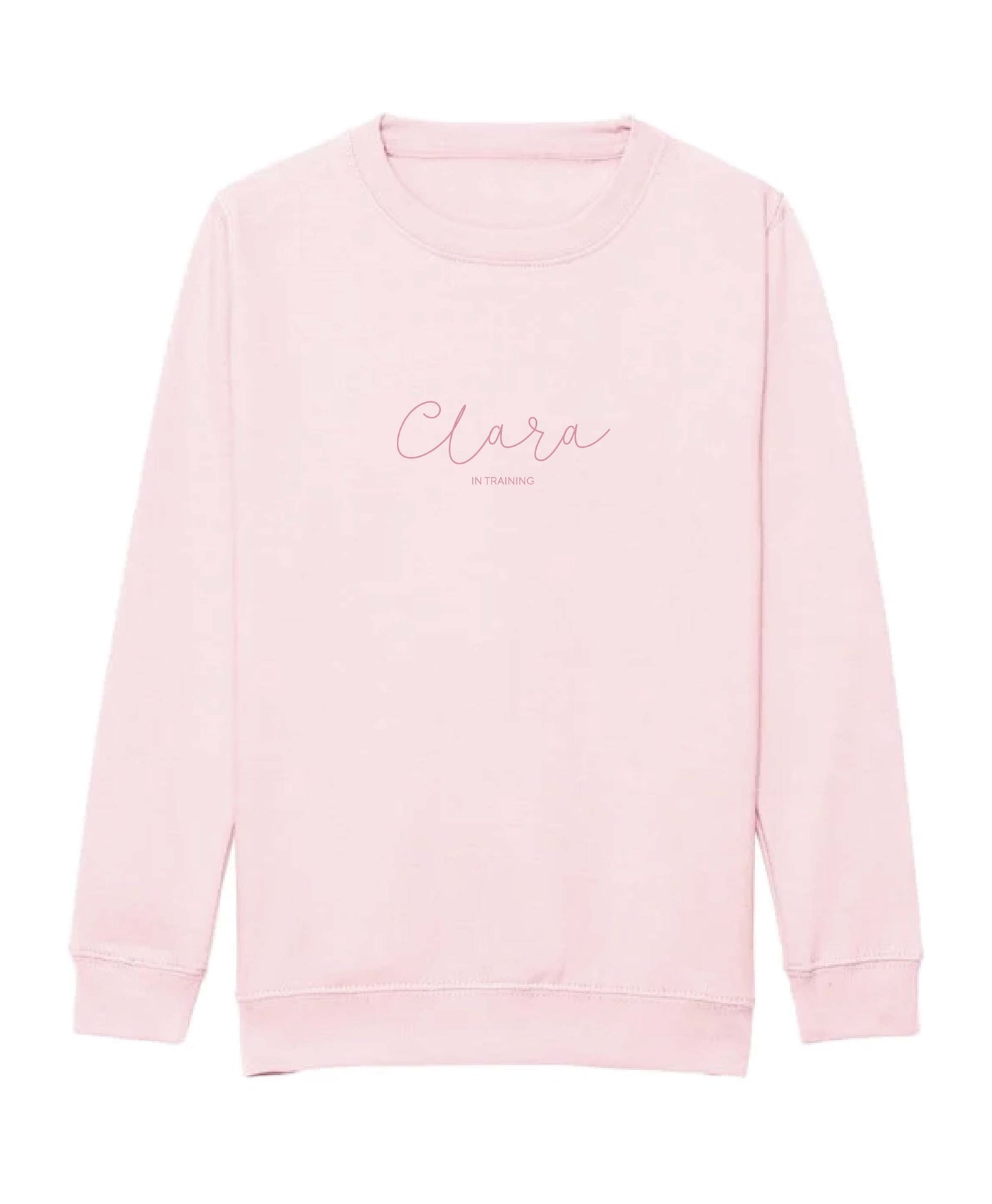 Clara In Training Sweatshirt - Baby Pink