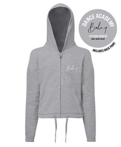 Balay Academy Kids Cropped Tracksuit Hoodie - Grey